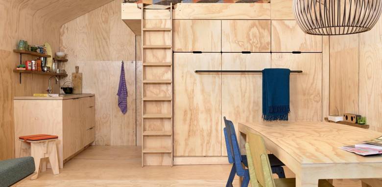 maison en carton recyclé