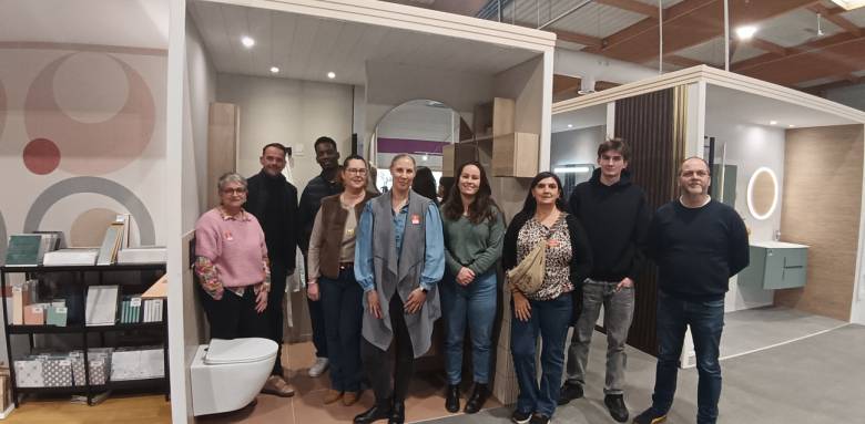 Visite de l'espace vente