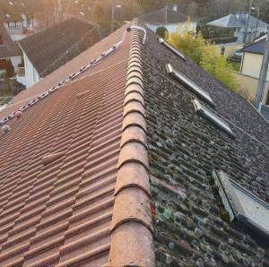 Travaux de démoussage de toiture avant après - Bouc-Bel-Air-13