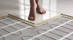 Chauffage au sol avec revêtement carrelage