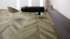 LVT façon parquet salon