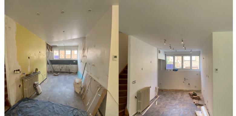 Avant après de la préparation des attentes cuisines 