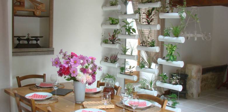 Cloisons végétale salle à manger