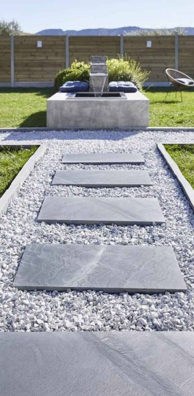 aménagement allée de jardin