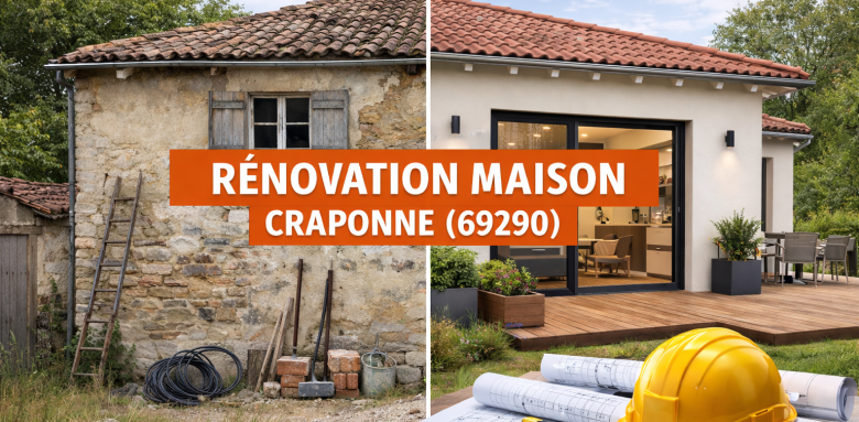 Rénovation maison à Craponne (69290)