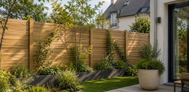 Installation d'une clôture en bois - Nantes 44000 44200