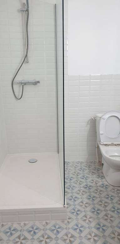 Revêtement de sol de salle de bain en carreaux de ciment - Cholet 49