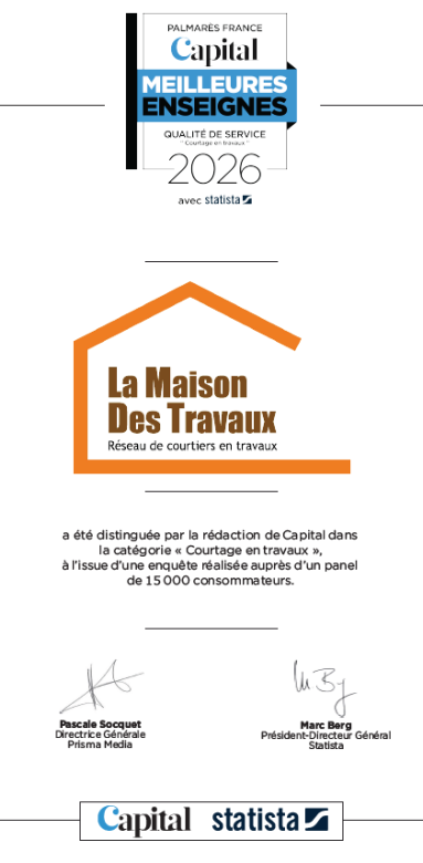 Certificat Meilleure Enseigne 2026 Capital