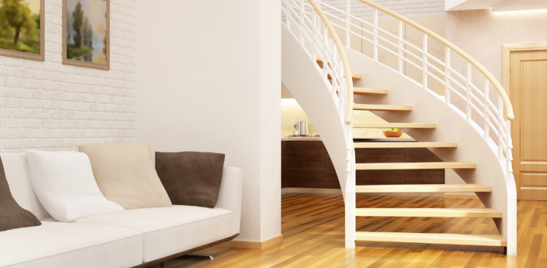Escalier sans contremarches