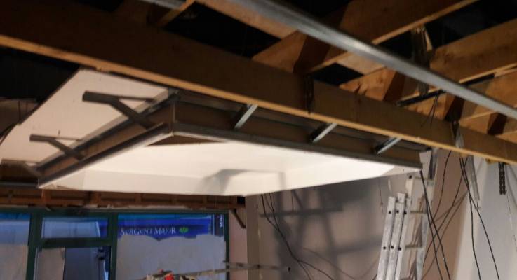 La bijouterie pendant les travaux