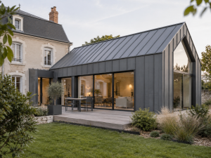 Extension maison zinc Cenon