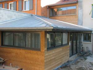 Toiture de véranda en zinc - Nantes 44