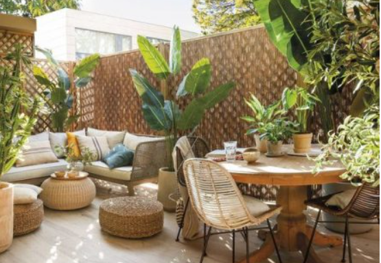 Terrasse avec brise-vue