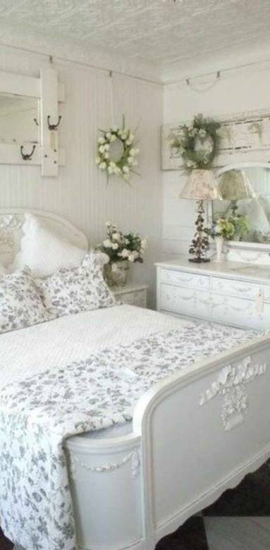 Chambre esprit shabby chic