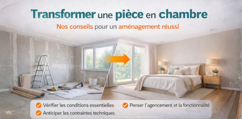 Transformer une pièce en chambre : conseils pour un aménagement réussi