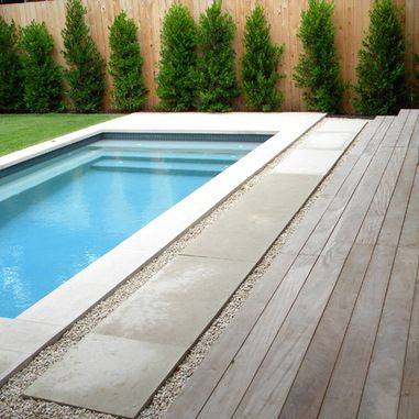 plage piscine aspect bois