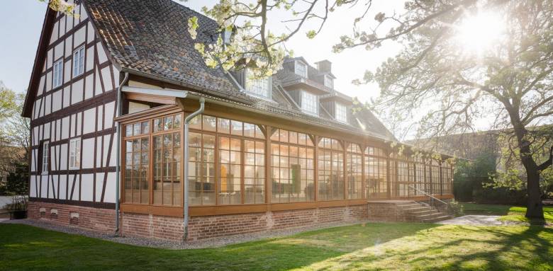 Véranda normande structure en bois