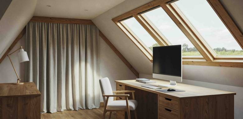 Aménagement de combles en bureau avec velux à Oullins Pierre Bénite 69600