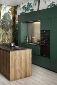 cuisine avec papier peint