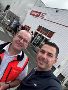 Fabrice Miossec – Responsable Point P Côtes-d’Armor, lors de la rencontre avec Julien Person