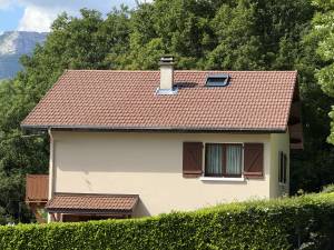 Rénovation de toiture terminée, dans le Grésivaudan