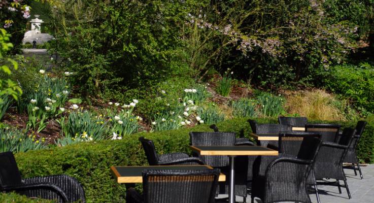 Terrasse restaurant d'un hôtel