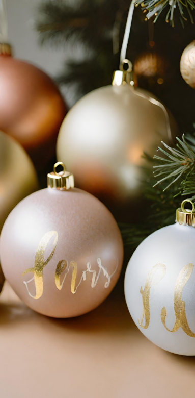 Boules de Noël personnalisées