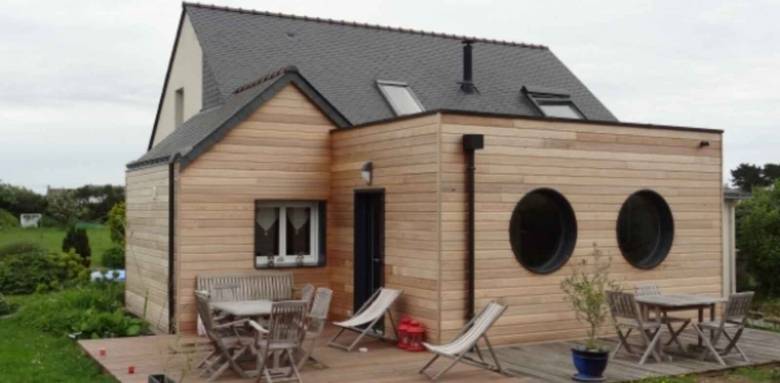 Extension ossature et bardage bois