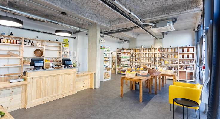 Comptoir et caisses 