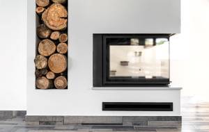 Installation d'une cheminée design - Cholet 49