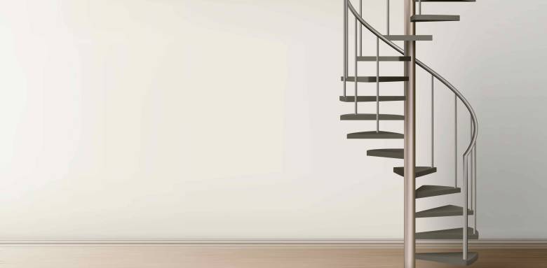 Escalier hélicoïdal minimaliste à Brignais 69530