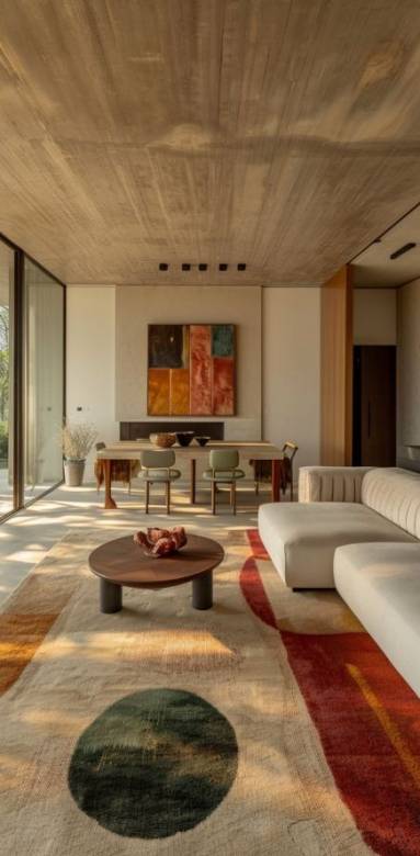 pièce de vie asymétrique !