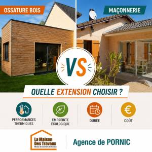 Choisir entre extension bois et extension en maçonnerie - Pornic 44