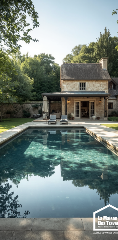 Projet de piscine familiale dans un e maison du Morbihan