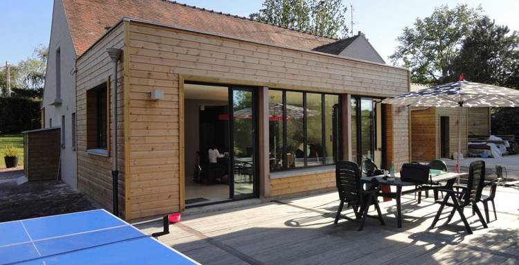 Construction extension bois par La Maison Des Travaux