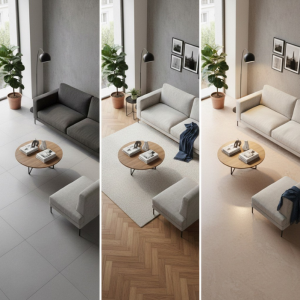 3 revêtements de sols - 3 ambiances