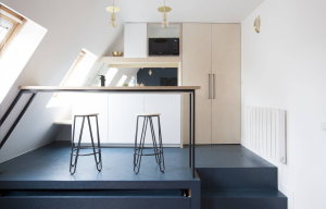 Aménagement studio sous pente