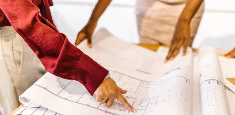 Plan d'un architecte