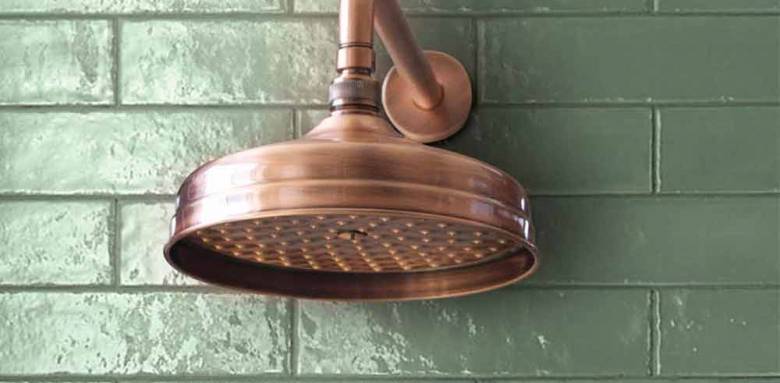 robinetterie douche rétro en laiton