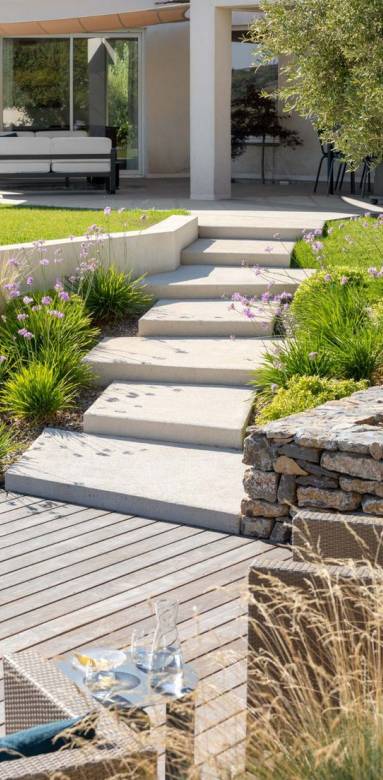 jardin en pente