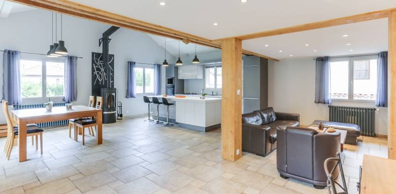 Revêtement de sol intérieur en dallage de pierre naturelle - Nantes 44