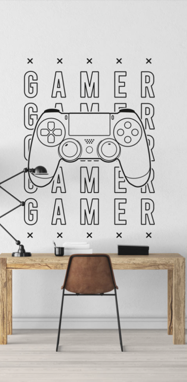 Sticker mural , thème jeux vidéos, Stickerdeco.fr
