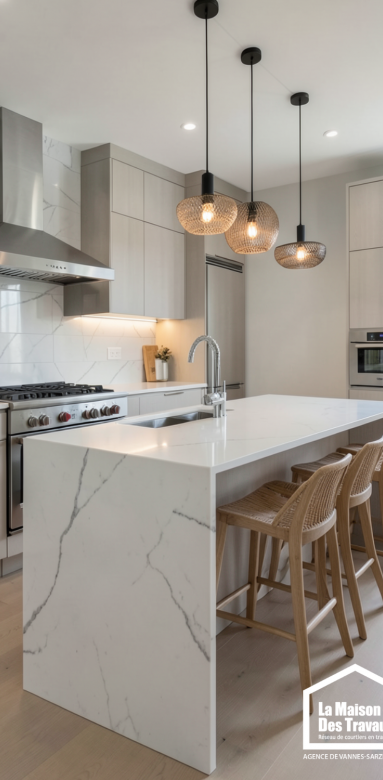 Sol de cuisine durable et facile d’entretien