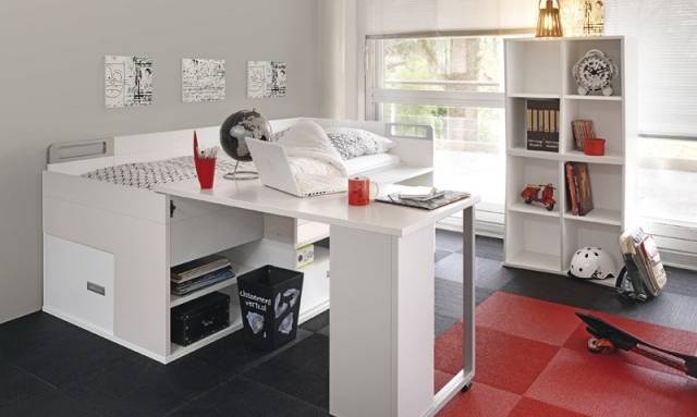 chambre d'ado gain de place - Gautier