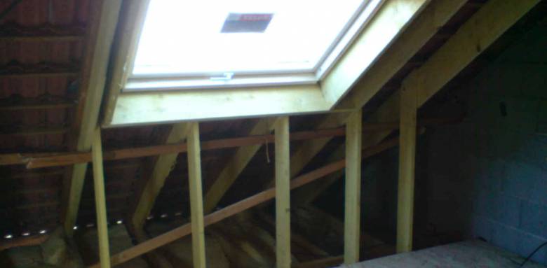 Adaptation de la charpente pour la création d'un velux (Caen 14000)