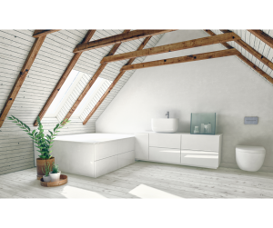 Aménager une salle de bain sous les combles à Poissy