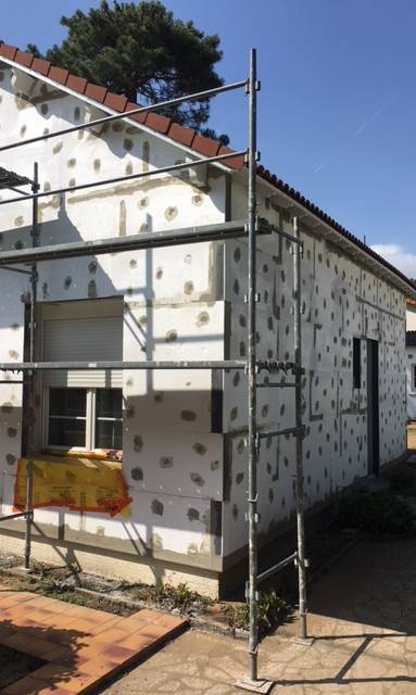 Isolation thermique par l'extérieur (ITE) en polystyrène - Nantes 44