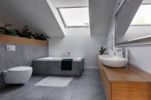 Rénovation de salle de bain sous comble (Essonne)