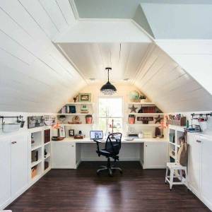 Bureau dans les combles