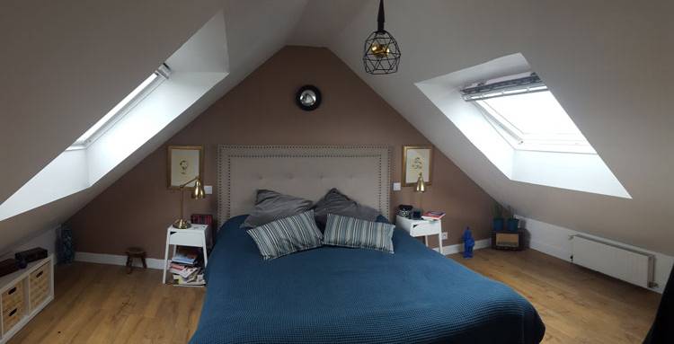 Chambre parentale sous combles 